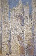 Claude Monet Rouen Cathedral West Facade Sunlight oil painting reproduction